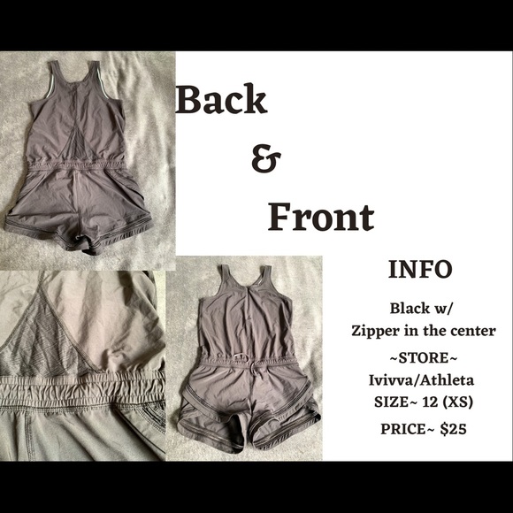 Black on the go Ivivva romper!! - Picture 1 of 1